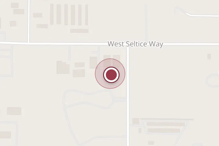 Street map around 745 N Idahline Rd, Post Falls, with a pin at A Body Shop