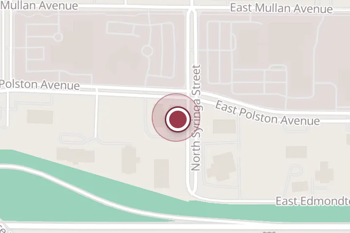 Street map around 609 N Syringa St Ste A, Post Falls, with a pin at Acrisure Post Falls, ID (Dickinson Insurance)