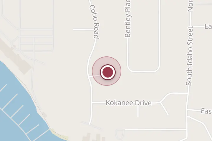 Street map around 793 Rainbow Ct, Post Falls, with a pin at Affordable Tree Services