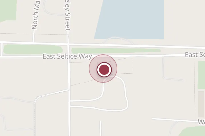Street map around 6612 E Seltice Way suit a, Post Falls, with a pin at America NW Plumbing, Heating, and Cooling