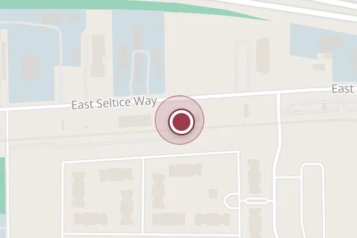 Street map around 3046 E Seltice Way, Post Falls, with a pin at Aspen Veterinary Services