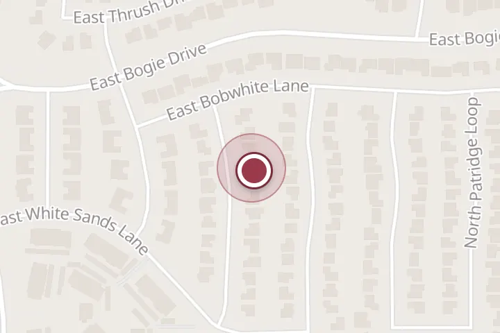 Street map around 2658 N Tiatan, Post Falls, with a pin at Aussie Lawns