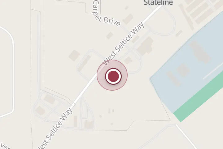 Street map around 7004 W Seltice Way, Post Falls, with a pin at Bear Necessities