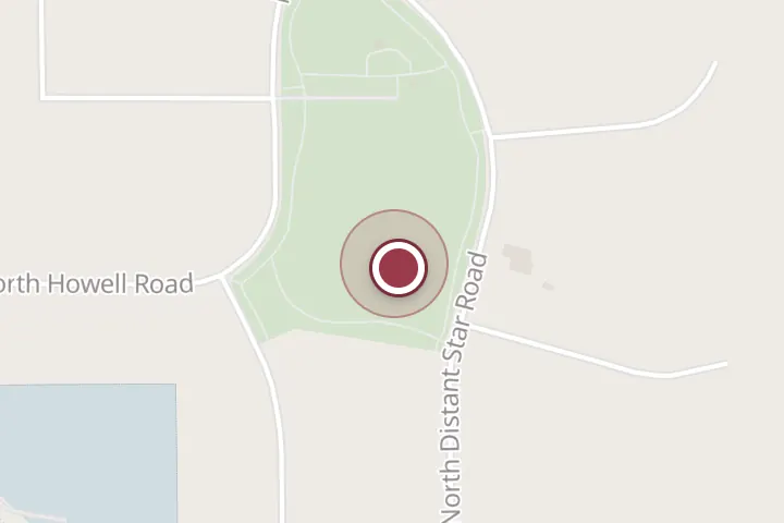 Street map around 2610 N Howell Rd, Post Falls, with a pin at Beck Park