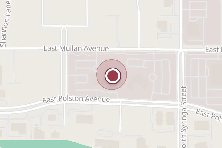 Street map around Kootenai Clinic Main Lobby, 1300 E Mullan Ave, Post Falls, with a pin at Big Blue Coffee Co. - Post Falls
