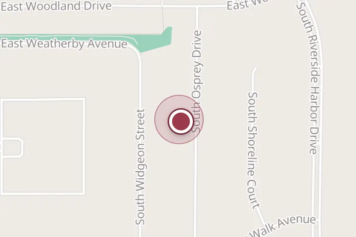 Street map around 604 S Osprey Dr, Post Falls, with a pin at Big Sky Remodel & Construction