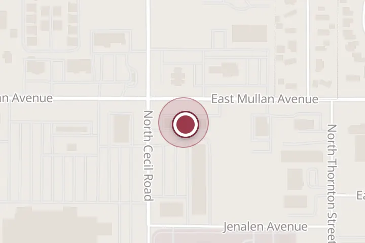 Street map around 780 N Cecil Rd Ste 103, Post Falls, with a pin at Blown Away Salon