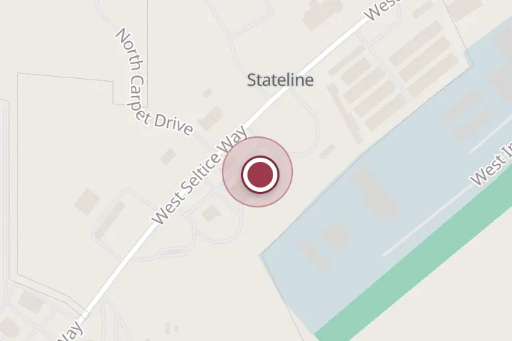 Street map around 6902 W Seltice Way, Post Falls, with a pin at BluTaco