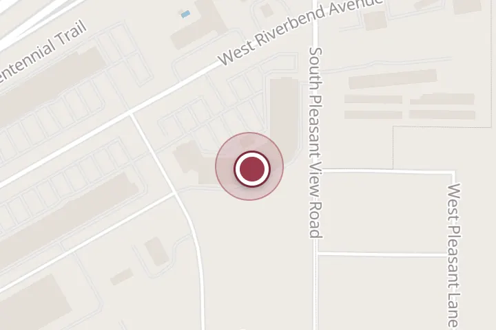 Street map around 4057 W Riverbend Ave, Post Falls, with a pin at Brothers Flooring & Design