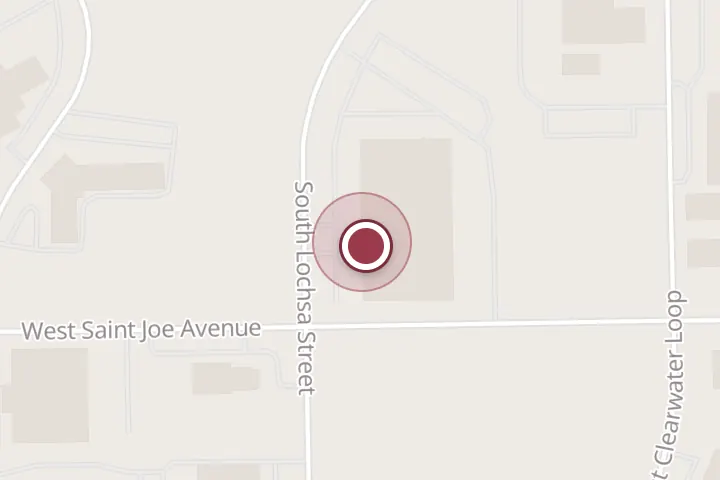 Street map around 660 S Lochsa St, Post Falls, with a pin at Buck Knives