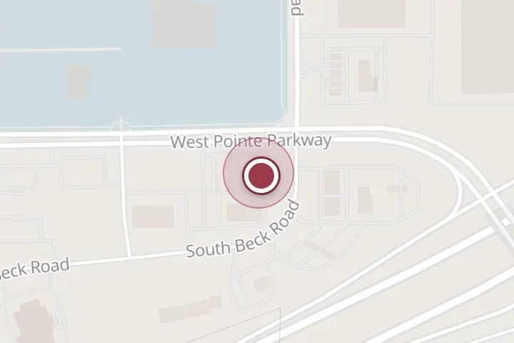 Street map around 170 S Beck Rd, Post Falls, with a pin at Cafe Rio Fresh Modern Mexican