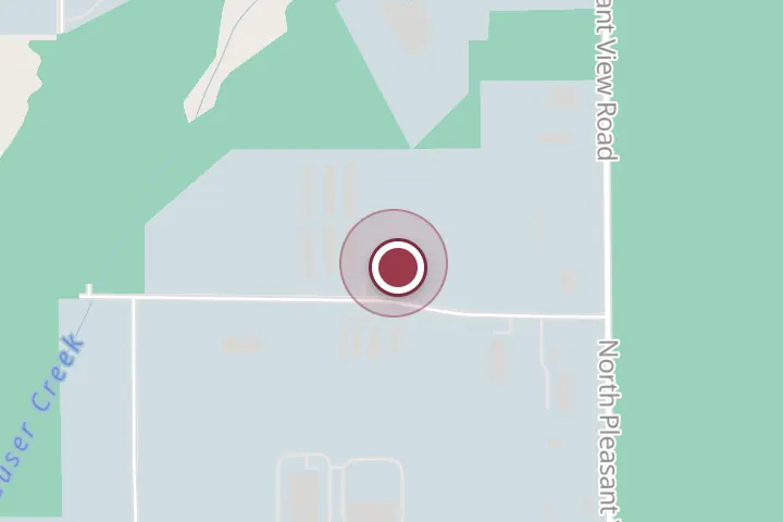 Street map around 4293 W Grange Ave #2, Post Falls, with a pin at CDA Steel