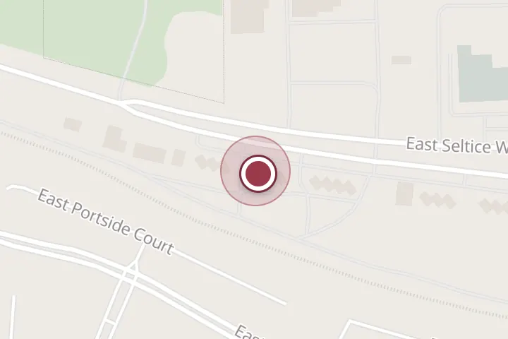 Street map around 5180 E Seltice Way suite c, Post Falls, with a pin at CDA Wheels Transport