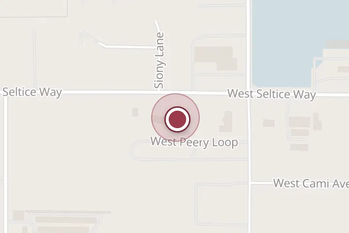 Street map around 3310 W Seltice Way, Post Falls, with a pin at Center City Tire And Automotive