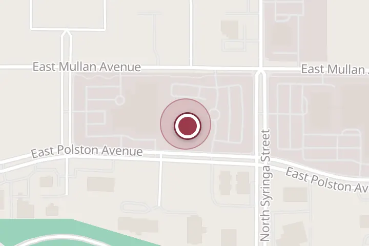 Street map around 1440 E Mullan Ave, Post Falls, with a pin at Corbin D. Jacobs, MD