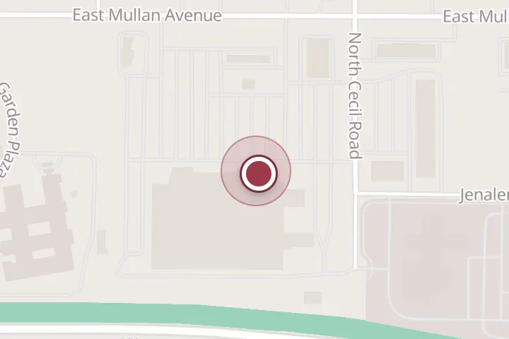 Street map around 3050 E Mullan Ave, Post Falls, with a pin at Cost Cutters