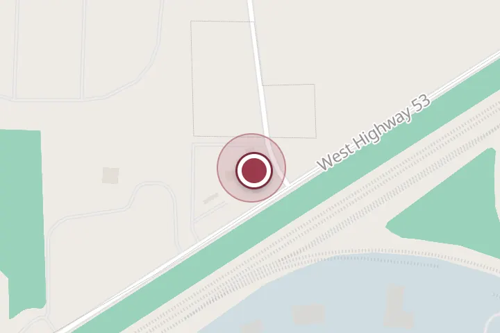 Street map around 26433 W Hwy 53, Post Falls, with a pin at Curley’s Events & Saloon