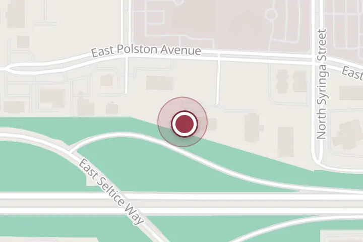 Street map around 609 N Calgary Ct #7, Post Falls, with a pin at Curly Sue