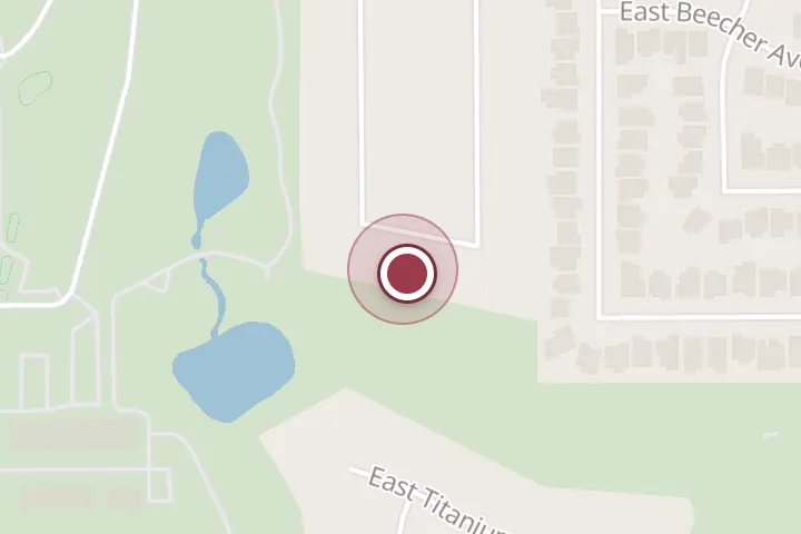 Street map around 3305 N Ping Rd, Post Falls, with a pin at Double Z Designs construction
