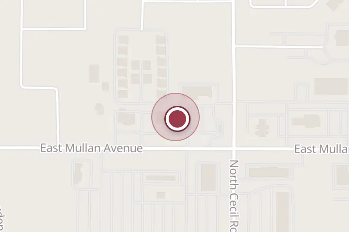 Street map around 3095 E Mullan Ave, Post Falls, with a pin at Dr. John Pulsipher