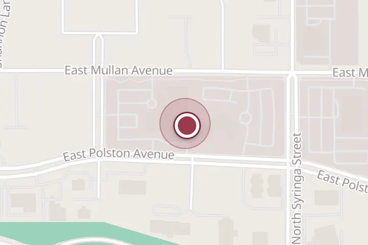 Street map around 1300 E Mullan Ave #1000, Post Falls, with a pin at Dr. Thomas R. Rau, MD