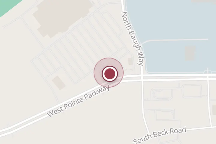 Street map around 6299 W Pointe Pkwy, Post Falls, with a pin at Dutch Bros Coffee