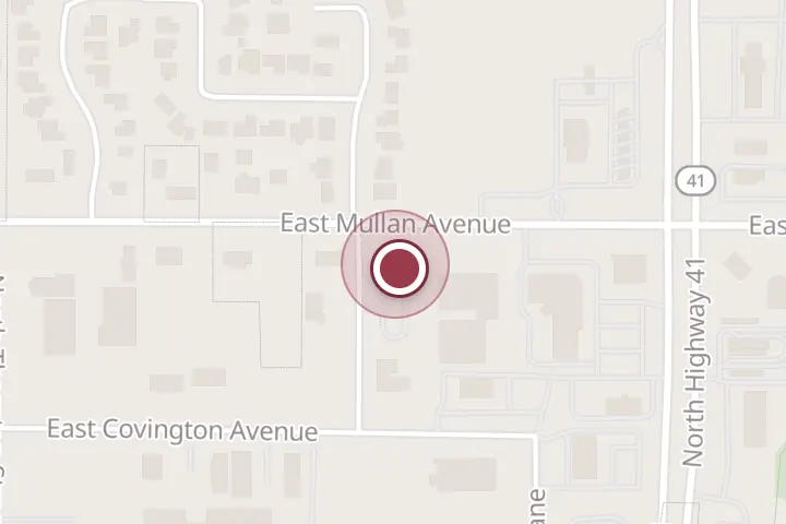 Street map around 3782 E Mullan Ave, Post Falls, with a pin at Dutch Bros Coffee