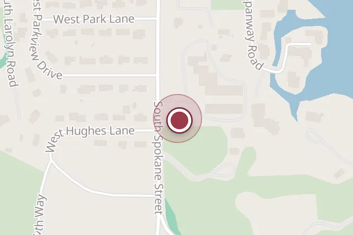 Street map around 868 S Spokane St, Post Falls, with a pin at Elite Handyman