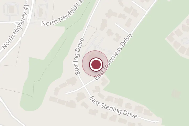 Street map around 4365 Inverness Dr, Post Falls, with a pin at Embers by the Green