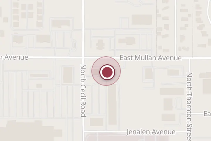 Street map around 780 N Cecil Rd, Post Falls, with a pin at Eternal Beaute Permanent Cosmetics