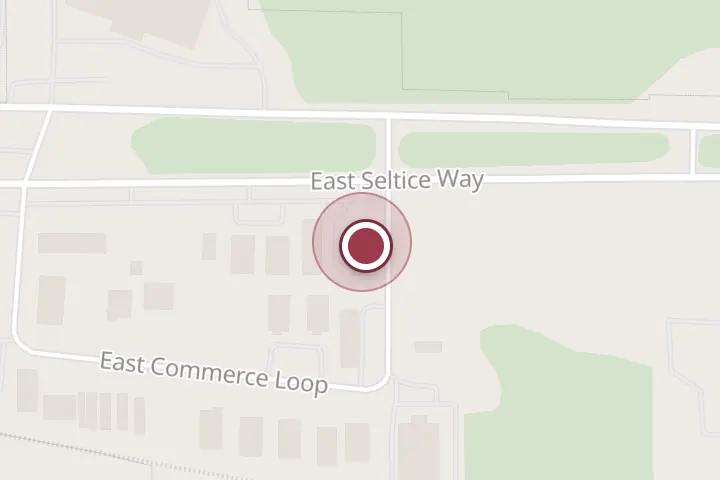 Street map around 6280 E Seltice Way Ste A, Post Falls, with a pin at Exclusive Granite