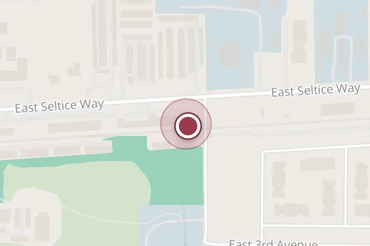 Street map around 2700 E Seltice Way #2, Post Falls, with a pin at Farmers Insurance - David Dave Nipp