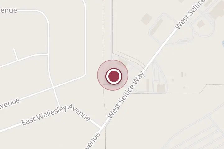 Street map around 7217 W Seltice Way Suite B, Post Falls, with a pin at Ferguson Concrete, Inc