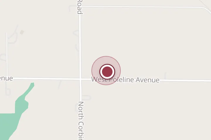 Street map around 3055 W Poleline Ave, Post Falls, with a pin at Greenacres Landscaping LLC