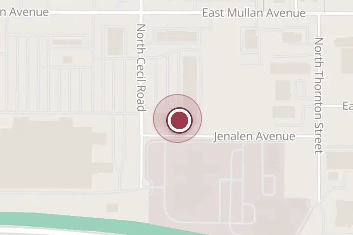 Street map around 710 N Cecil Rd Ste 100, Post Falls, with a pin at H&R Block