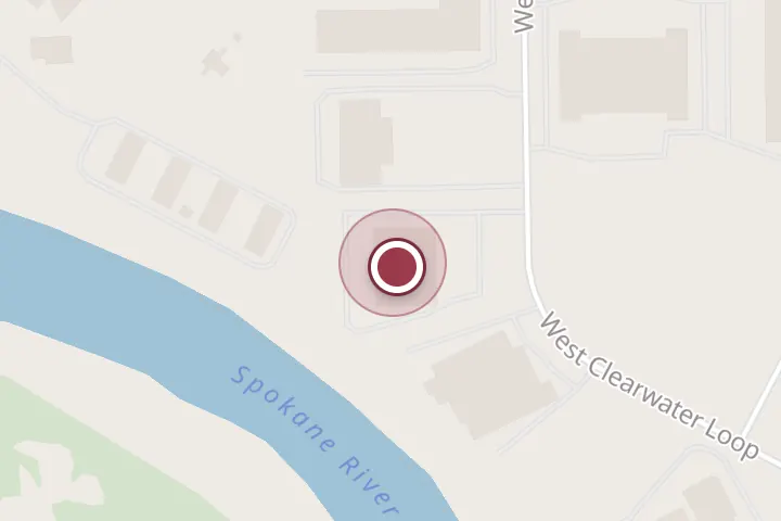 Street map around 784 Clearwater Loop, Post Falls, with a pin at Help Us Help You DIY Auto Care