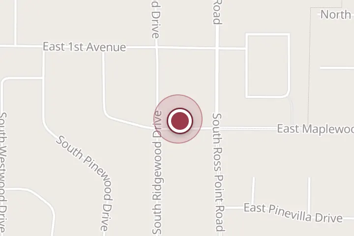 Street map around 3949 Maplewood Ave, Post Falls, with a pin at Holehan Electric