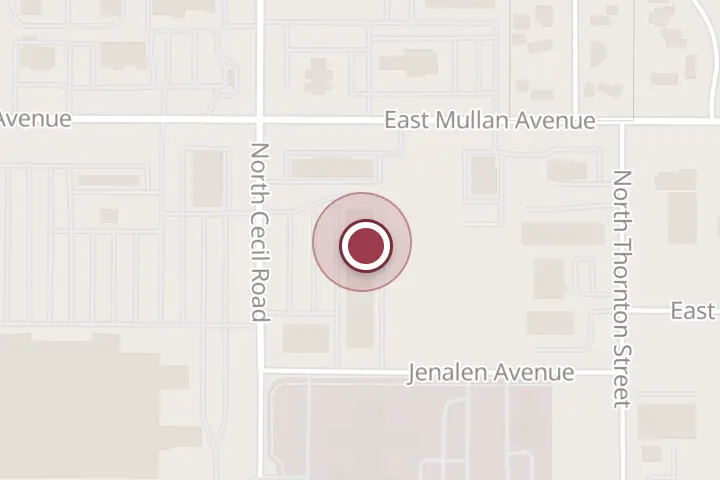 Street map around 740 N Cecil Rd Ste 110, Post Falls, with a pin at INDIA HOUSE AUTHENTIC CUISINE