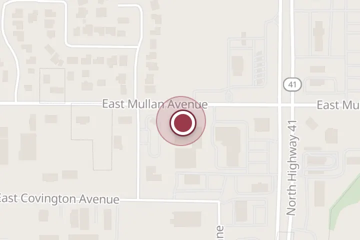 Street map around 3820 E Mullan Ave, Post Falls, with a pin at Infinity Insurance Group