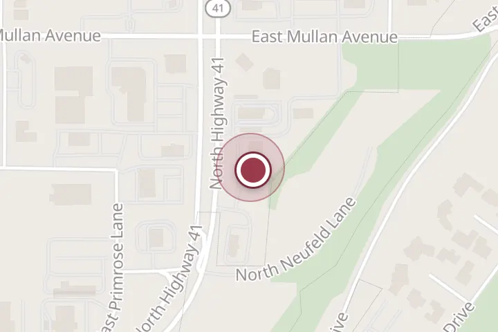 Street map around 724 ID-41, Post Falls, with a pin at J K Nails