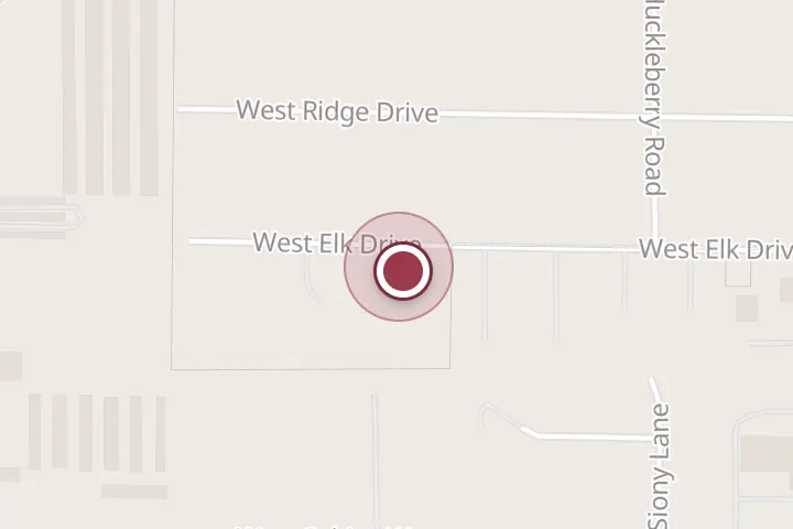 Street map around 3540 W Elk Dr, Post Falls, with a pin at JEM Salvage & Repair