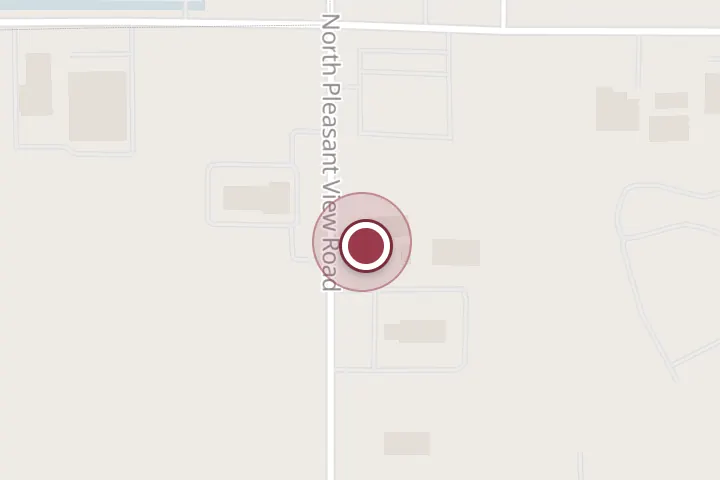 Street map around 670 N Pleasant View Rd, Post Falls, with a pin at Jitterz Espresso