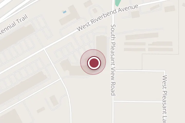 Street map around 4045 W Riverbend Ave, Post Falls, with a pin at Kaniksu Brewing