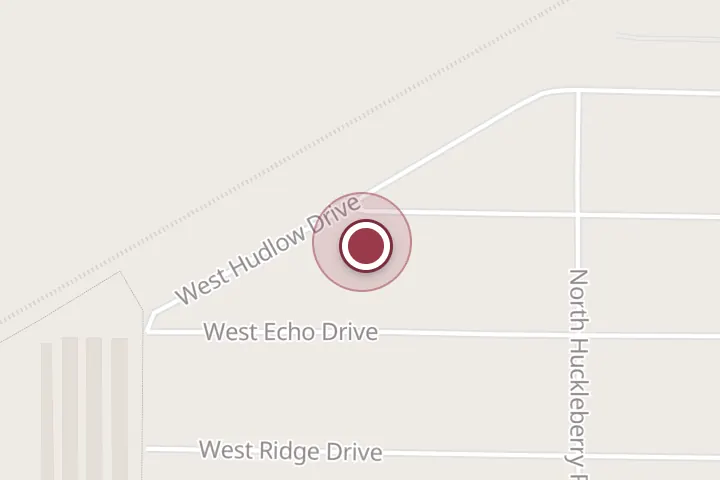 Street map around 7148 W Box Canyon Dr, Post Falls, with a pin at Kelly's Spray Services