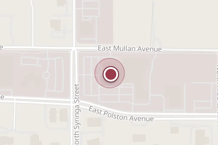 Street map around 750 N Syringa St #204, Post Falls, with a pin at Kidney and Hypertension Center - Post Falls