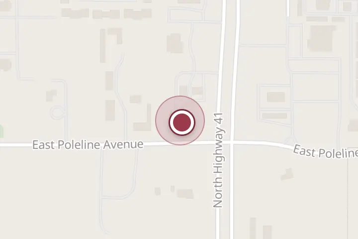 Street map around 3915 E Poleline Ave, Post Falls, with a pin at Kokopelli Coffee