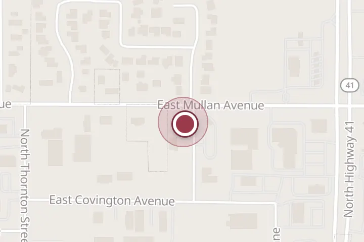 Street map around 3726 E Mullan Ave, Post Falls, with a pin at Kootenai Counseling Center