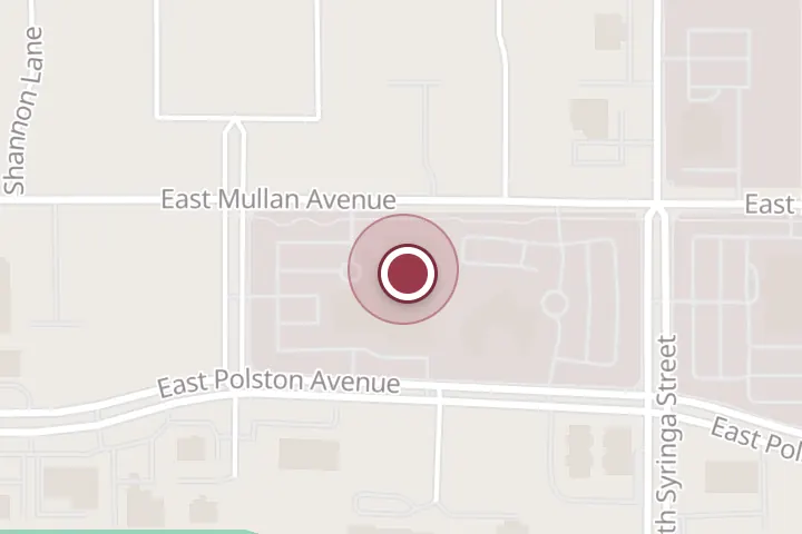 Street map around 1300-1440, 1300 E Mullan Ave #700, Post Falls, with a pin at Kootenai Outpatient Imaging: Burbank N S MD