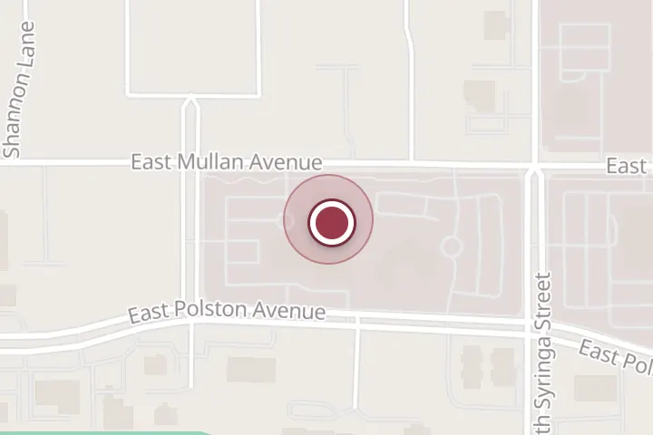 Street map around 1300-1440, 1300 E Mullan Ave #700, Post Falls, with a pin at Kootenai Outpatient Imaging: Mcklendin K P MD