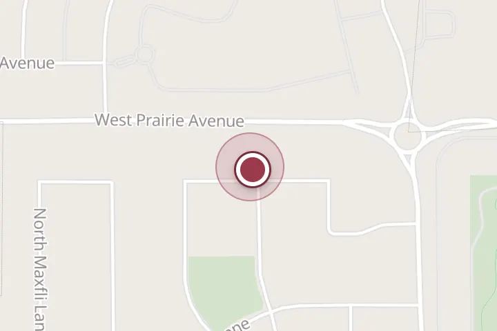 Street map around 4027 N Slazenger Ln, Post Falls, with a pin at Kramer Decorative Edge LLC